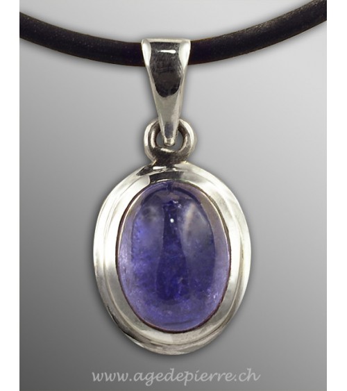 Pendentif tanzanite et argent 925 l'âge de pierre vevey