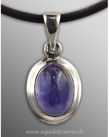 Pendentif tanzanite et argent 925 l'âge de pierre vevey