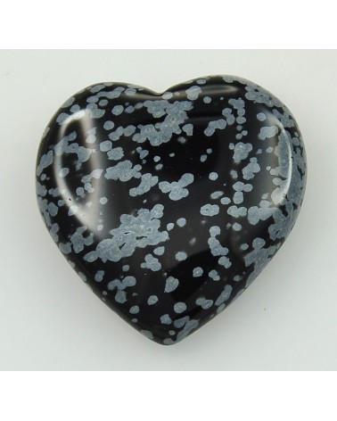 Obsidienne flocon de neige coeur