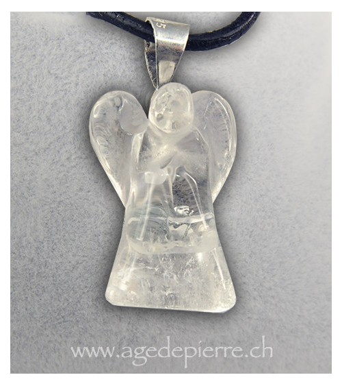 Pendentif ange en cristal de roche