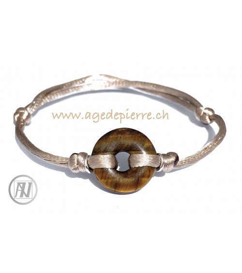 Bracelet en oeil de tigre donut