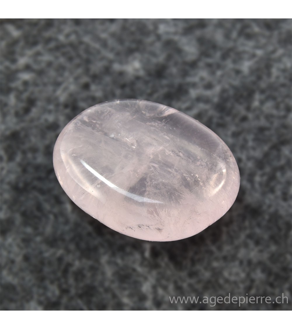 Galet de quartz rose