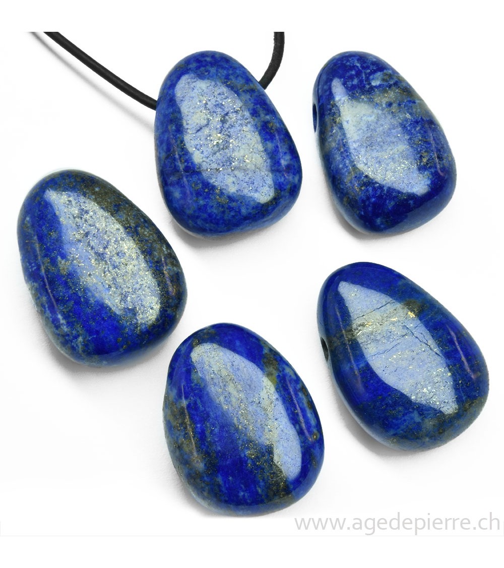 Lapis Lazuli Pendentif pierre percée