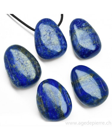 Lapis Lazuli Pendentif pierre percée