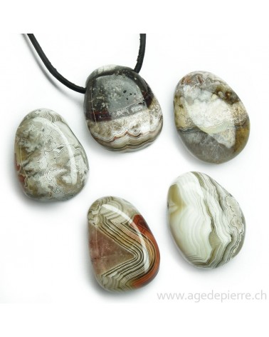 Agate crazy lace pendentif