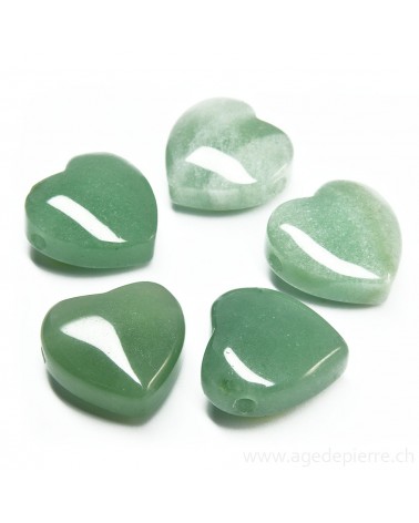 Pendentif coeur en aventurine