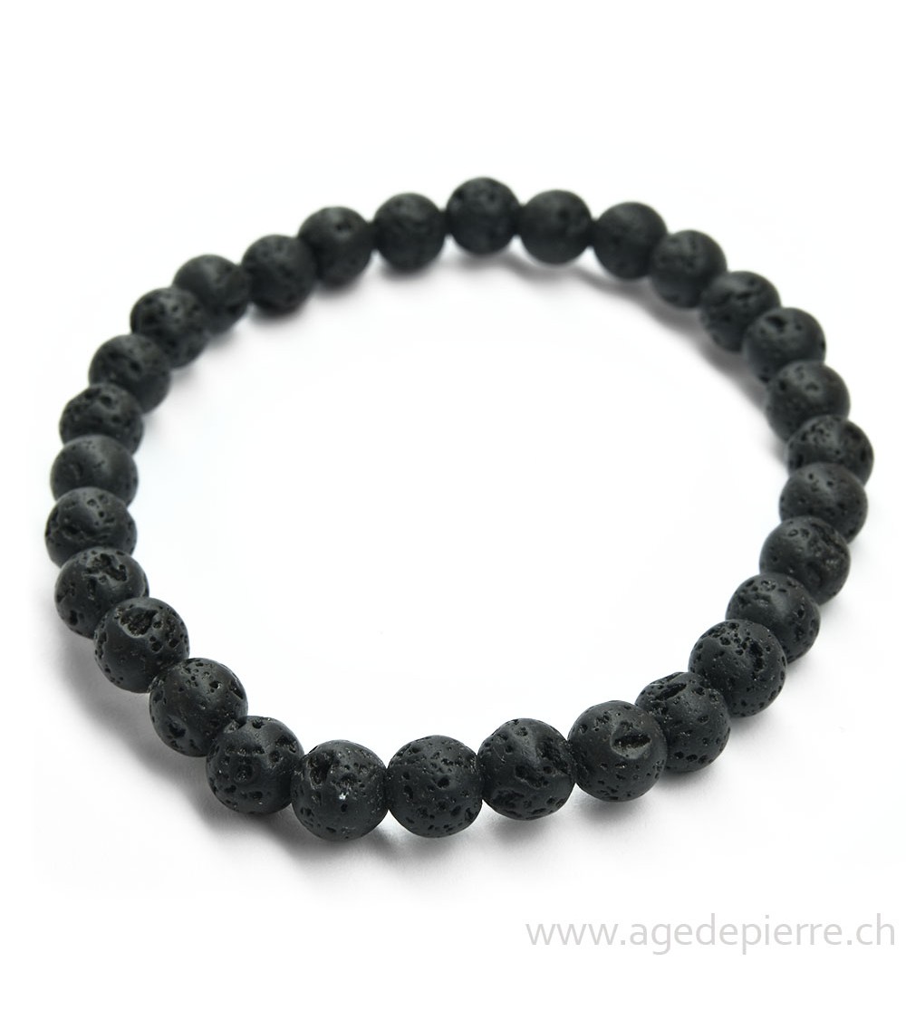 Lave bracelet avec perles de 8mm