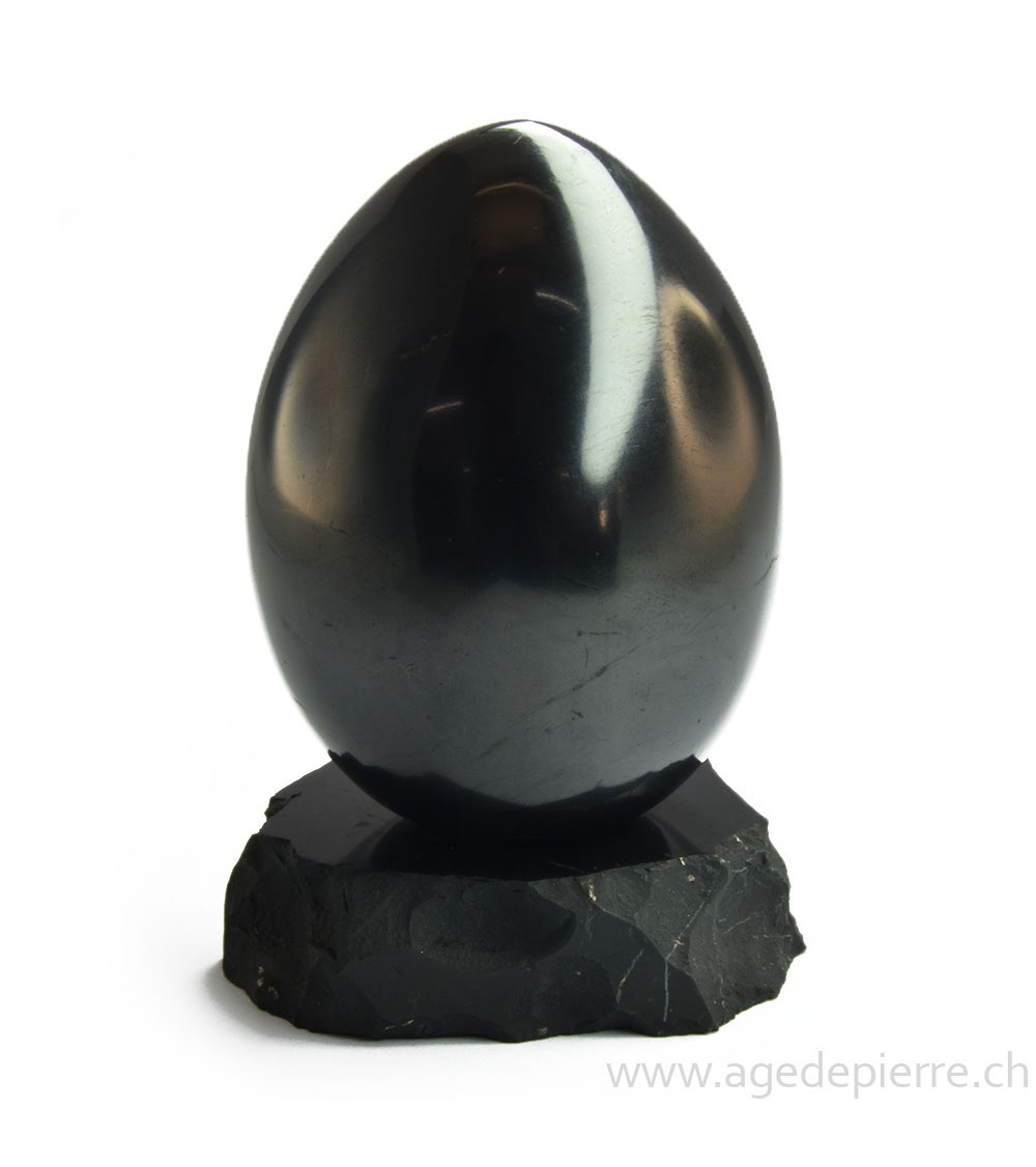 Shungite oeuf l'âge de pierre vevey