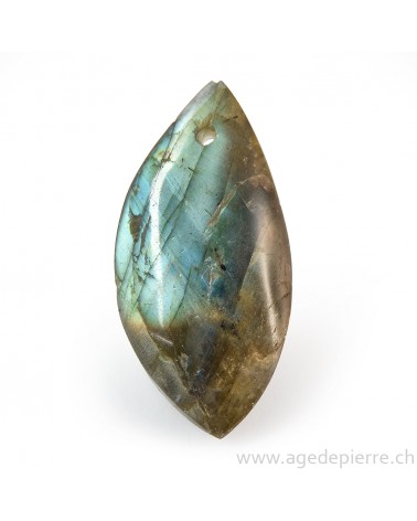 Labradorite pendentif pierre percée