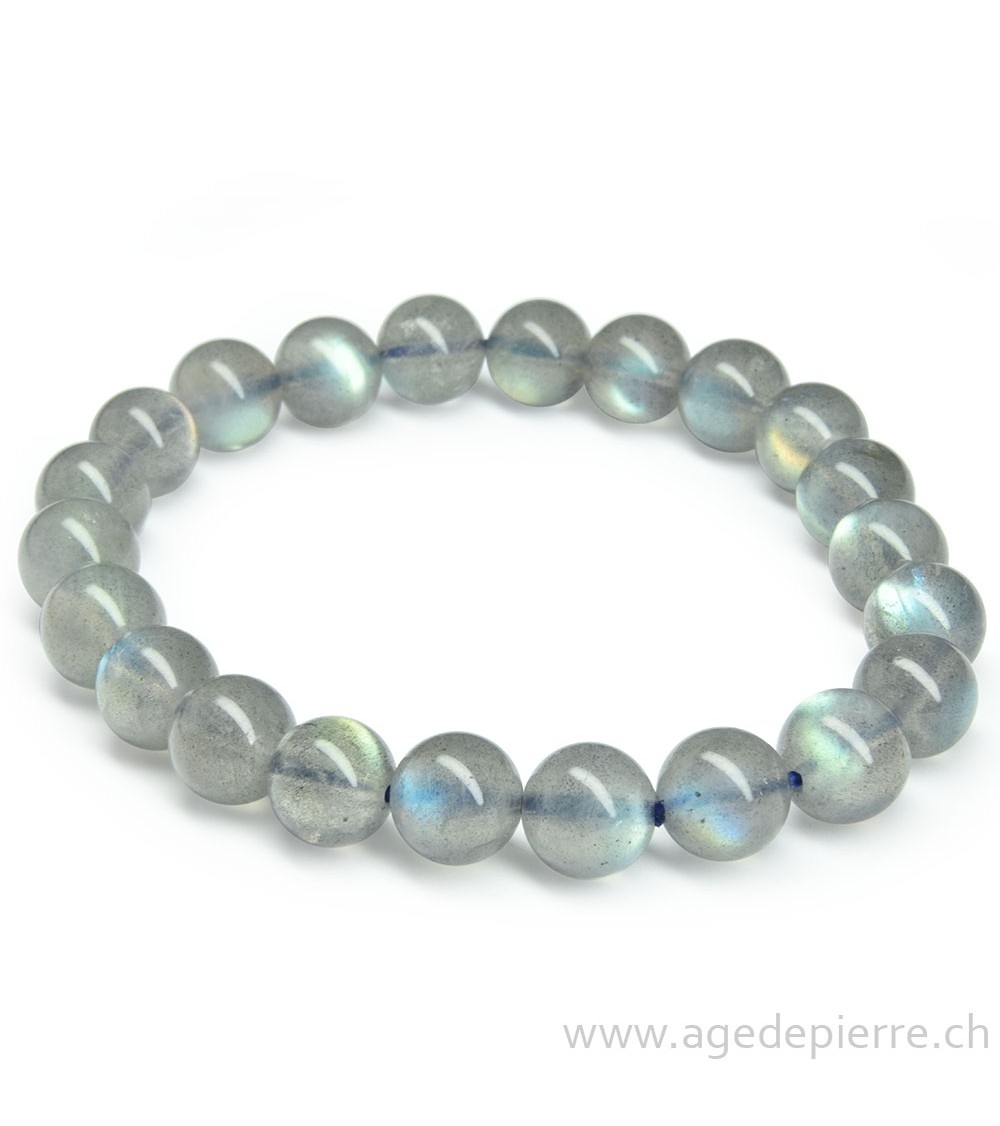 Labradorite bracelet avec perles de 8mm