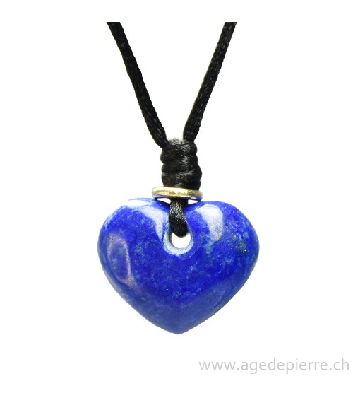 Pendentif coeur en lapis lazuli