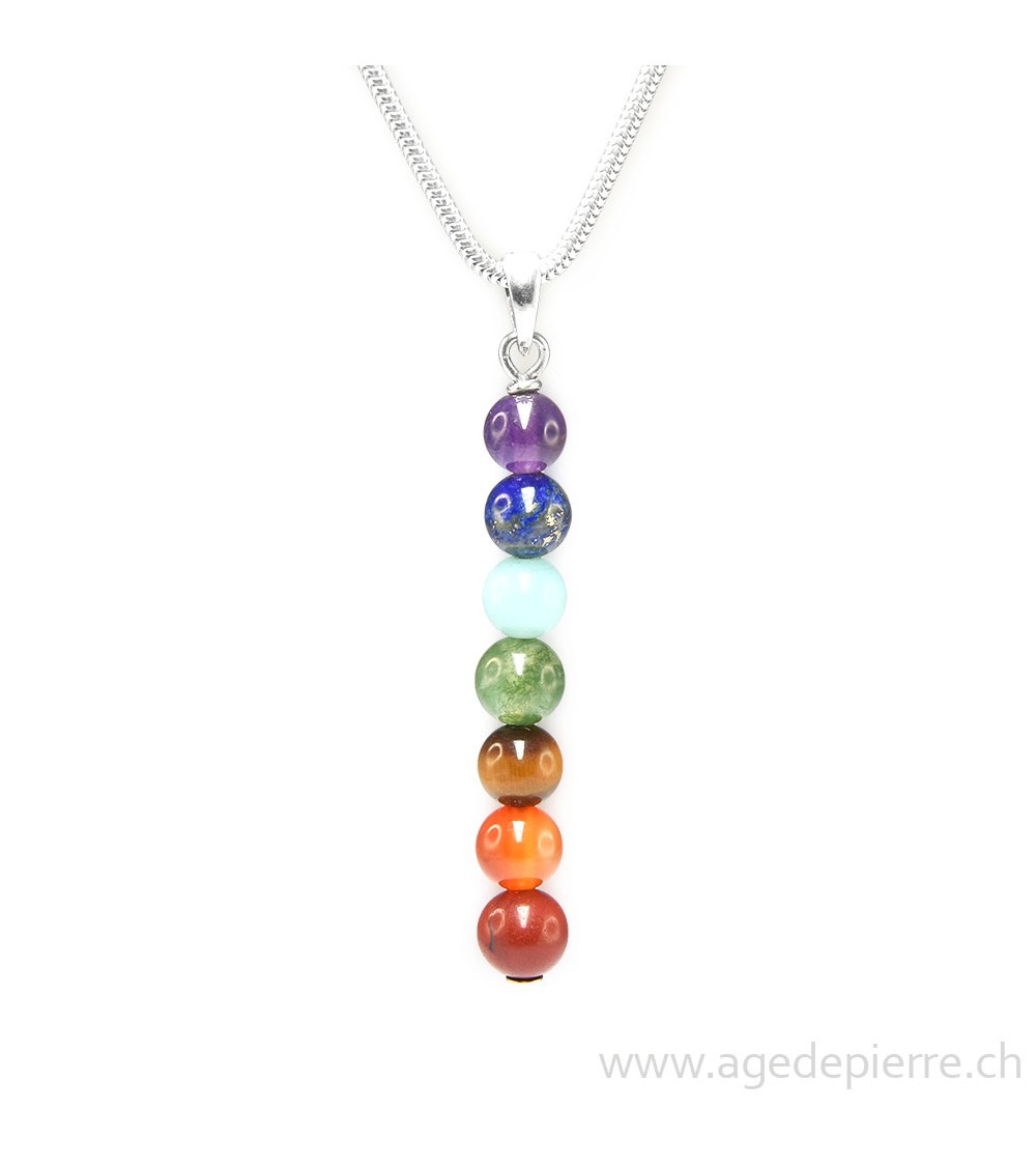 chakra pendentif avec pierres