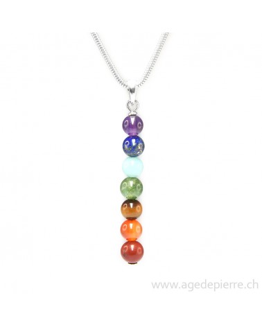 chakra pendentif avec pierres