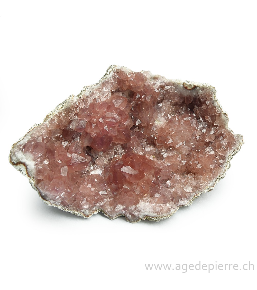 Quartz rose géode