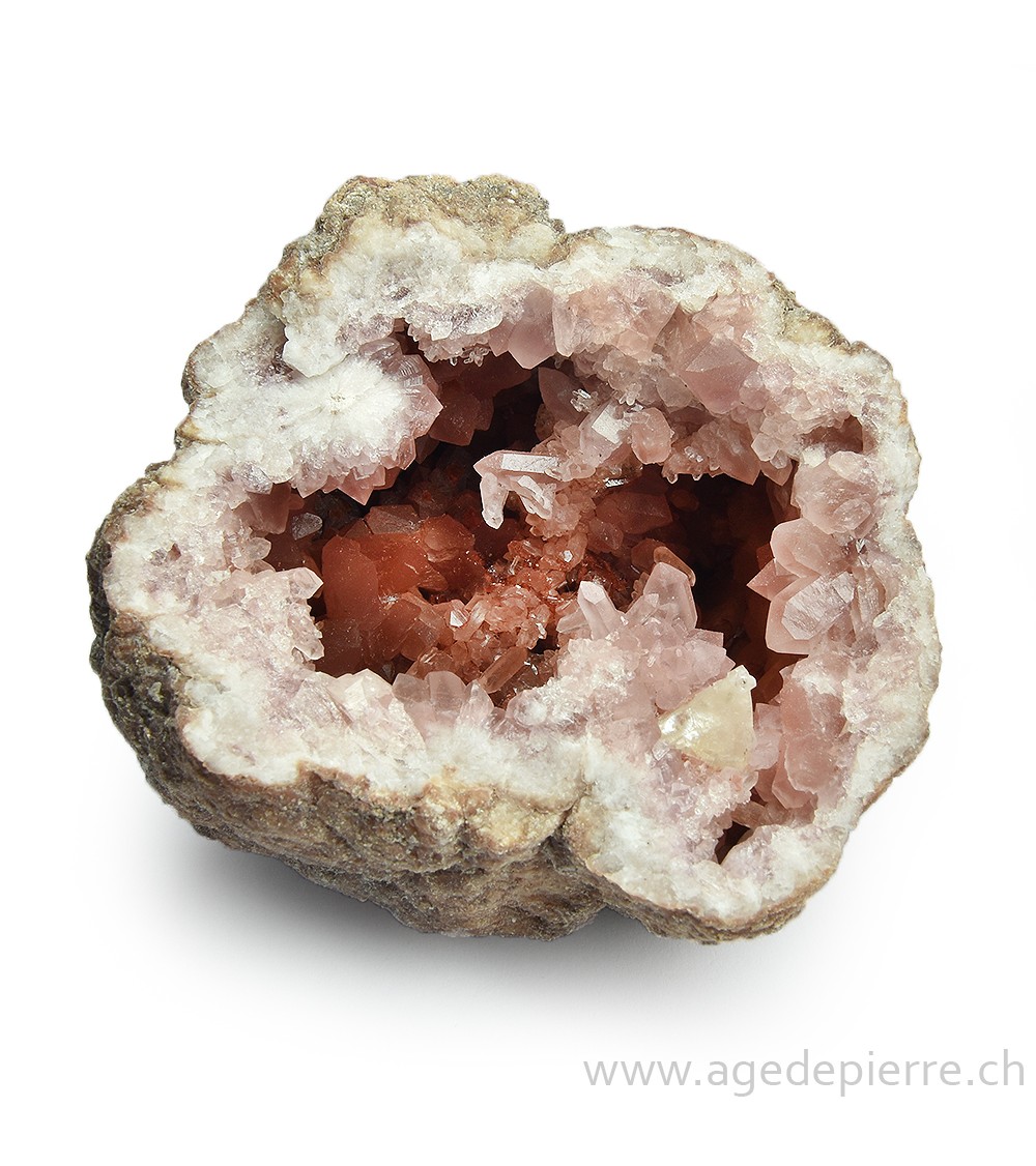 Quartz rose géode