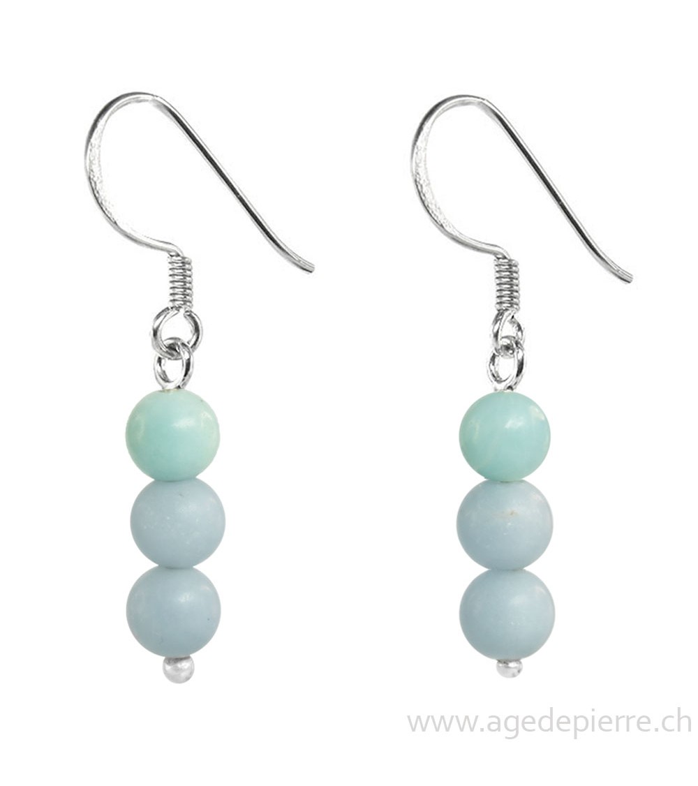 amazonite boucles d'oreilles