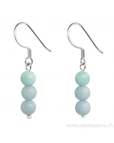 amazonite boucles d'oreilles