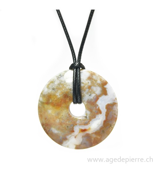 Agate crazy lace donut