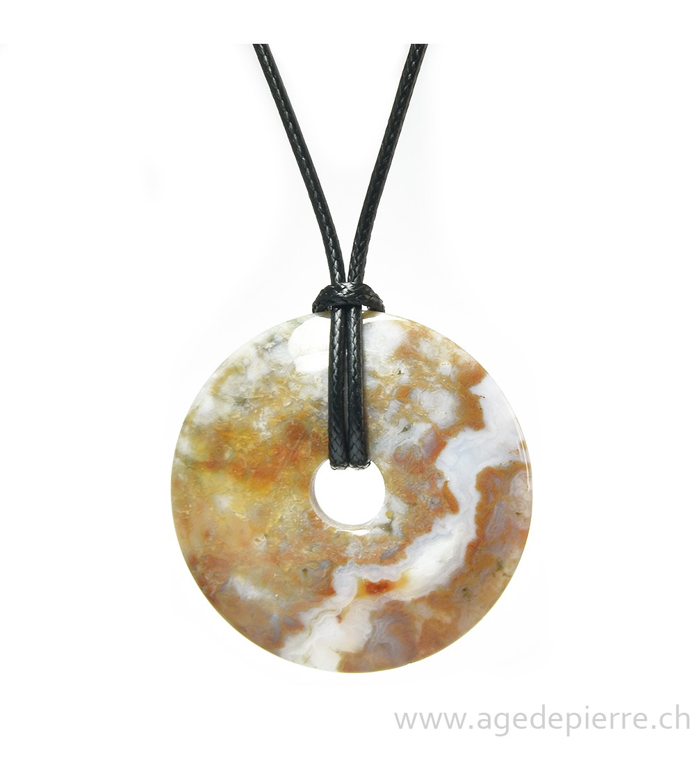 Agate crazy lace donut