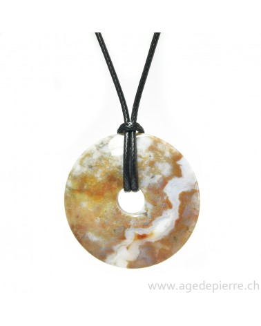 Agate crazy lace donut